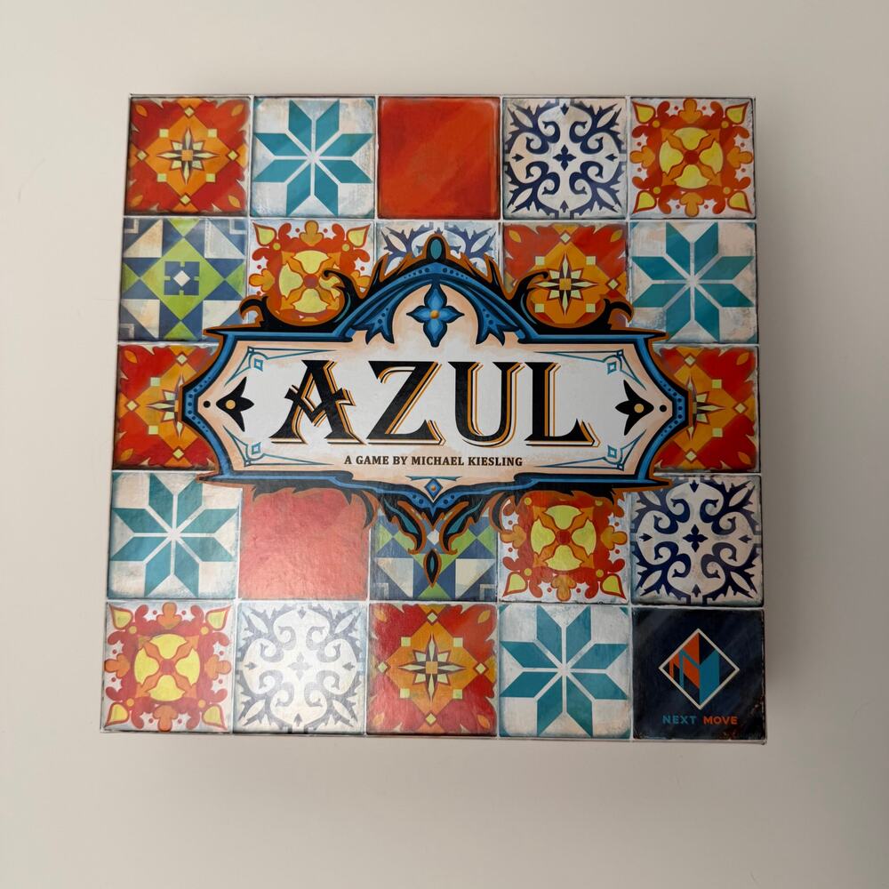 Azul Board Game Complete Azulejos Tile Strategy 2–4 Players Colorful Artistic